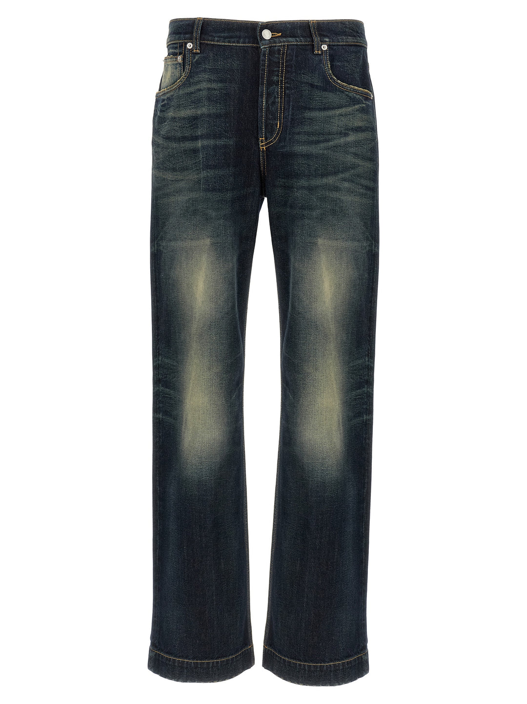 Mcqueen Wide Leg Jeans - Blue | 59f88d5c540637c24a6a57fa2e5f12029b87fe28