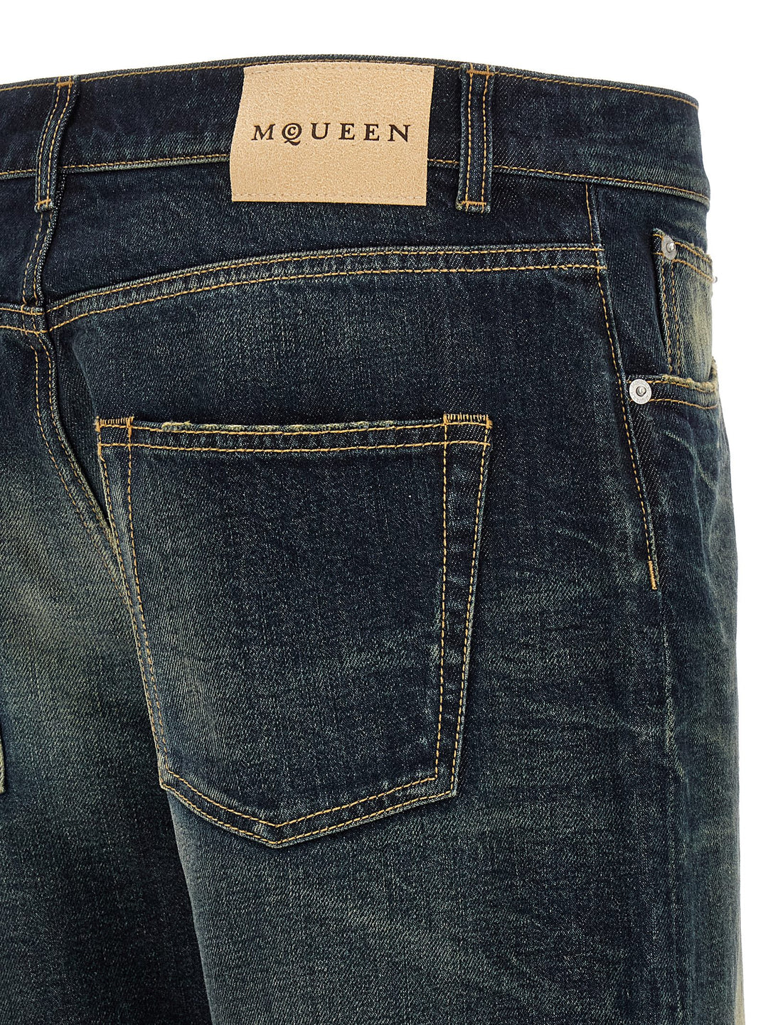 Mcqueen Wide Leg Jeans - Blue | de9d7d4f8b10e6b71dd16d5189259f2a9cc17ef1