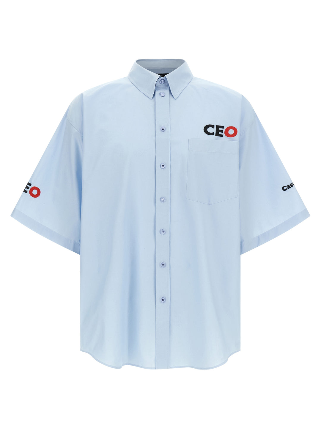 Balenciaga Ceo Uniform Logo Shirt and Blouse - Light Blue | cbf11d618f8a12d28b844d59c4486d88821d05fb