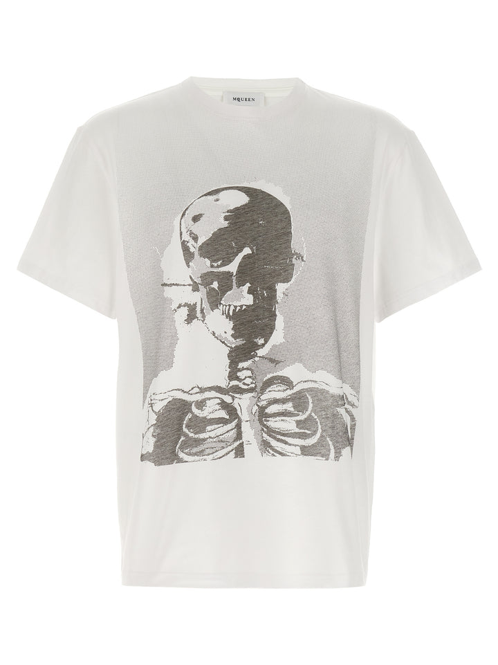 Mcqueen Skeleton T-shirt - White/Black | ad63f2b0902987ff9342ed6a73ee2c55162f83bd
