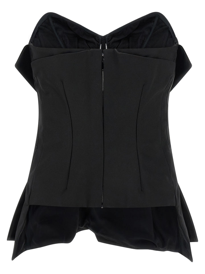 Mcqueen Bustier Top Tops - Black | ef470cf101aa23c14ebb4d74a1ad734109eaa154