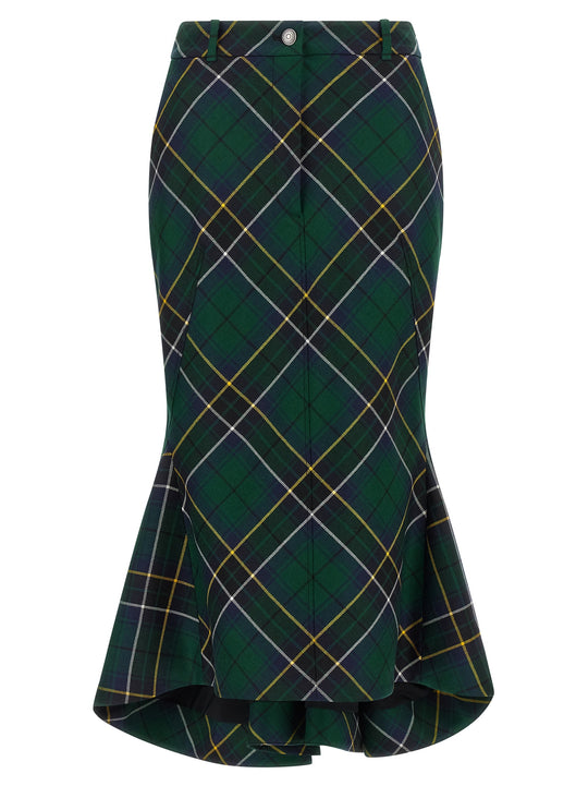 Tartan Skirt Skirts Green