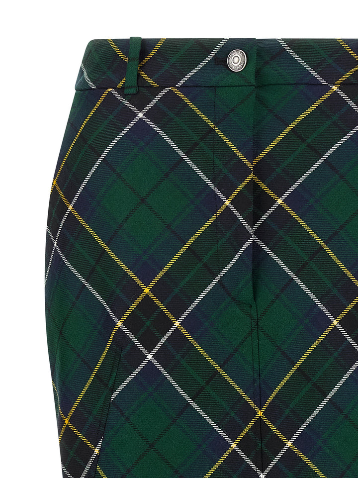 Mcqueen Tartan Skirt Skirts - Green | b67e51341a30eac3d440b945c3672a4e34c60041