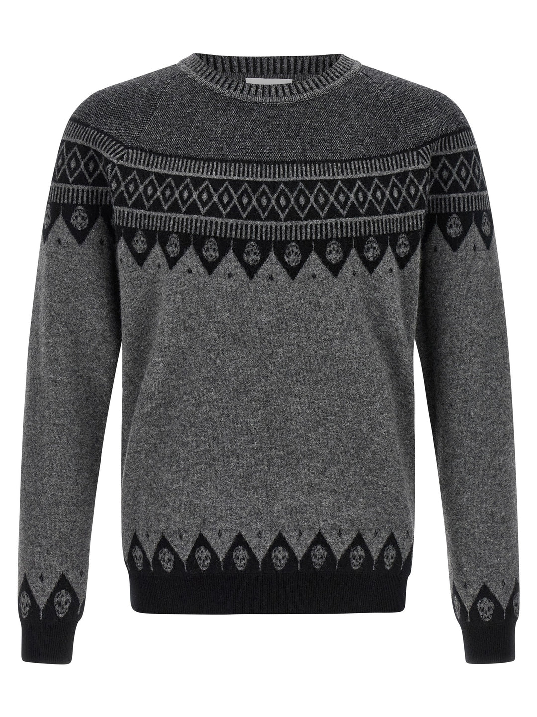 Mcqueen Skull Sweaters and Cardigans - Gray | 5950b9e777f7ff0b9946835570e2a8add83345d3