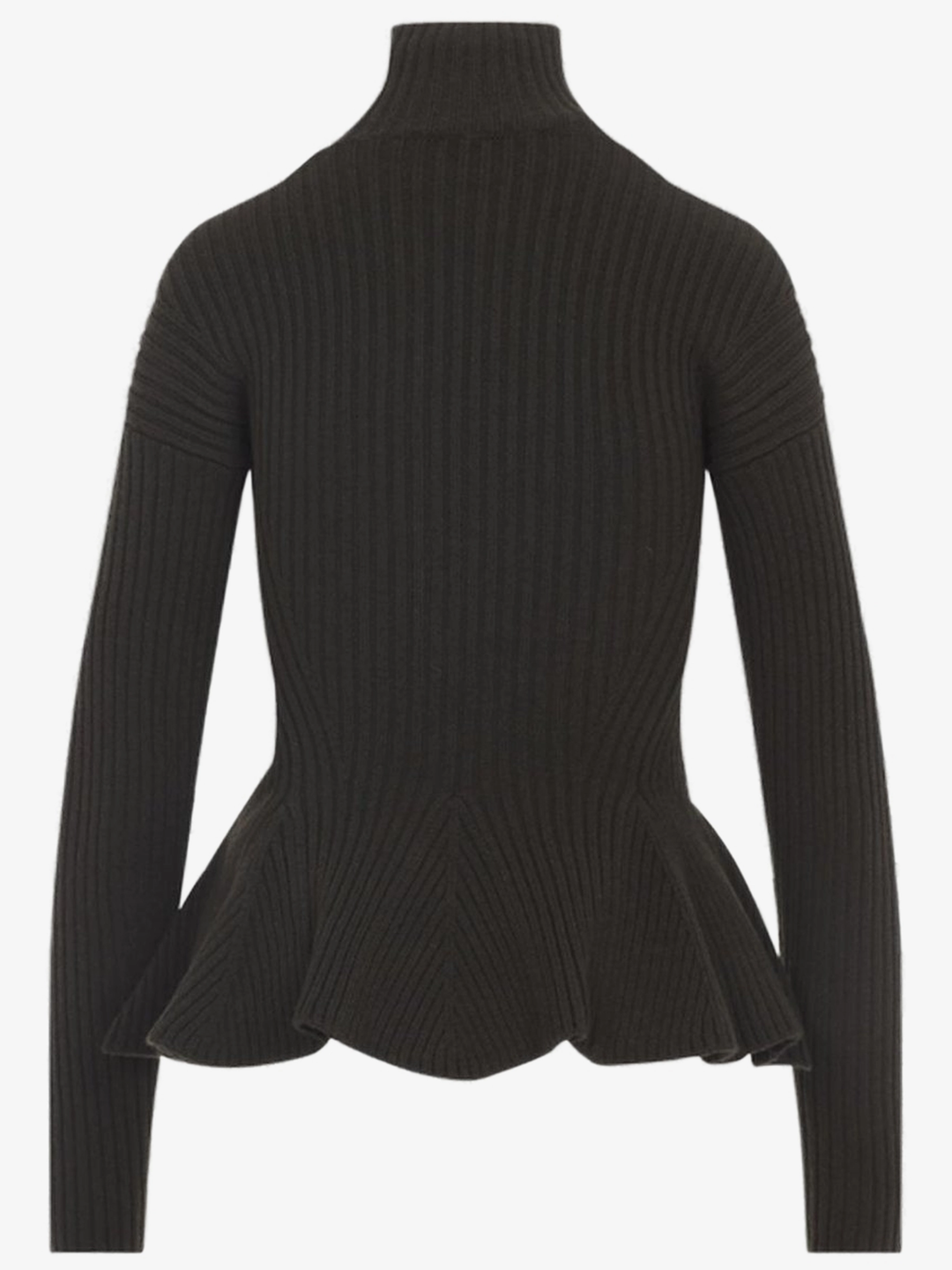 Peplum Turtleneck Sweater