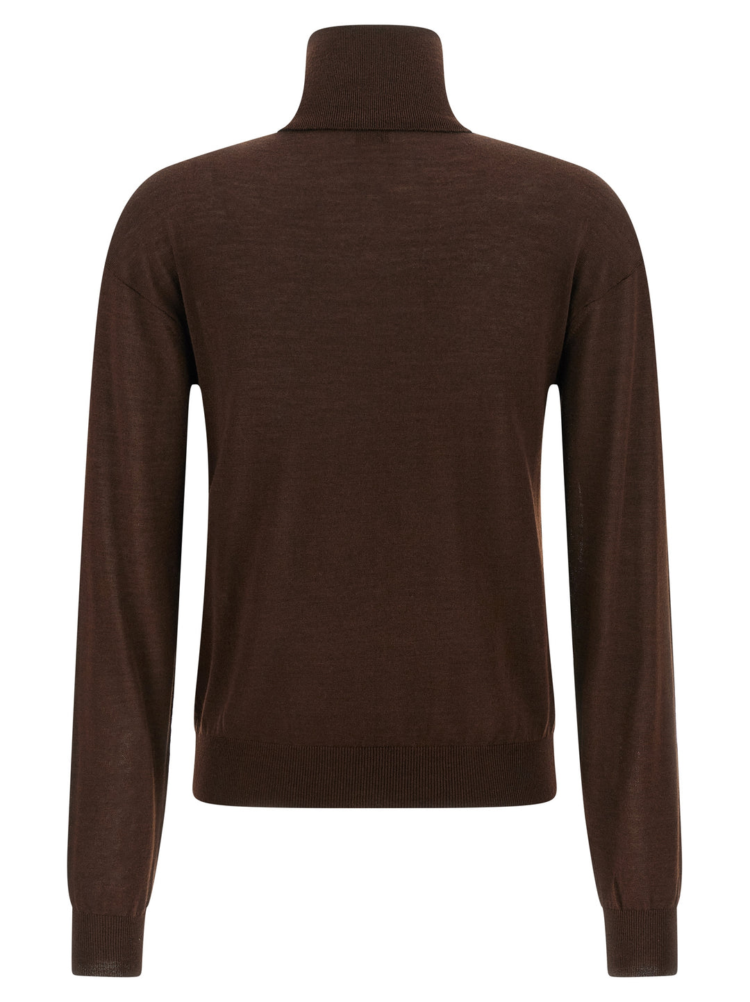 Saint Laurent Turtleneck Sweater Dropped Shoulders Sweaters and Cardigans - Brown | 284304abdeeee96babcc986e7b4b287921885e88
