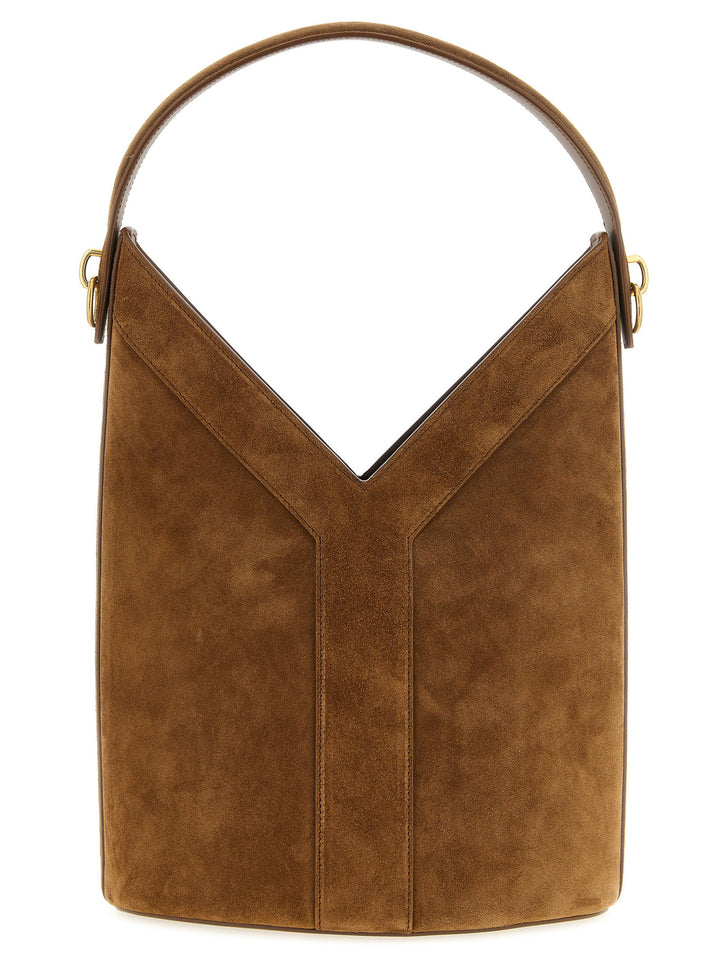 Saint Laurent Y Long Shoulder Bags - Brown | 74c2506748f8fbc0098679ff9e7b8b103decd787