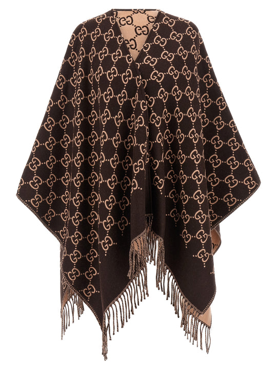 Gg Wool Cape Capes Multicolor