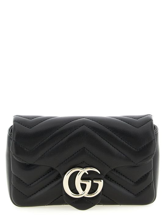 Gg Marmont Shoulder Bags Black