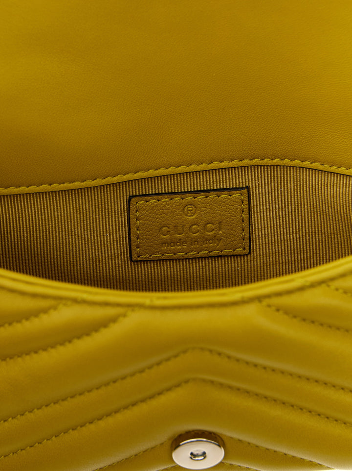 Gucci Gg Marmont Shoulder Bags - Yellow | 88084643a9057482db299959e069c16a23113ecb