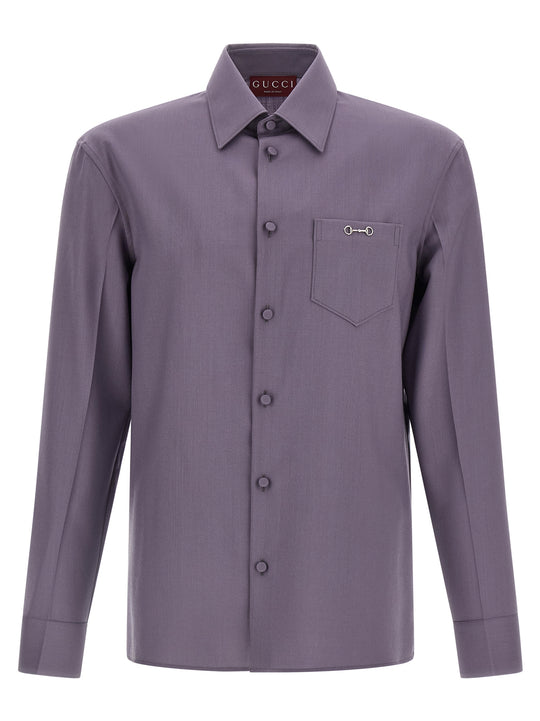 Horsebit Shirt Shirt And Blouse Purple