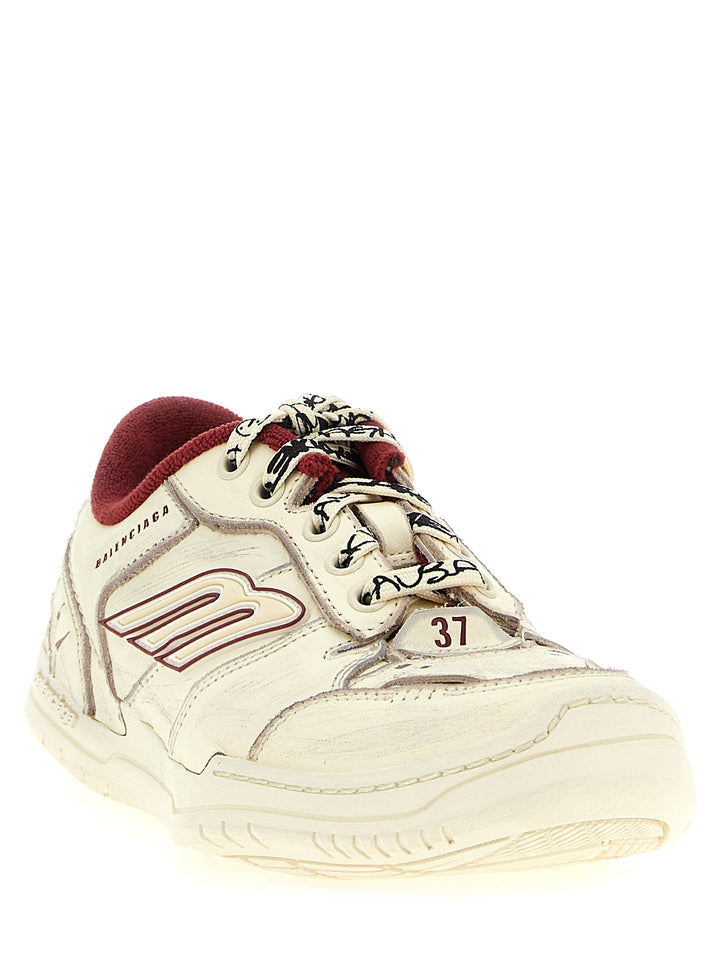 Balenciaga Hamptons Worn-Out Medio Sneakers - Beige | c867f605c8d3f4a88d532c41f18bb49290df1e5d