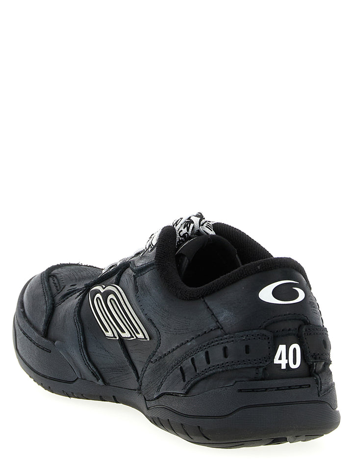 Balenciaga Hamptons Worn-Out Sneakers - Black | 34085514ddf1d253a89c6b33e7bf75d3f6ffd296