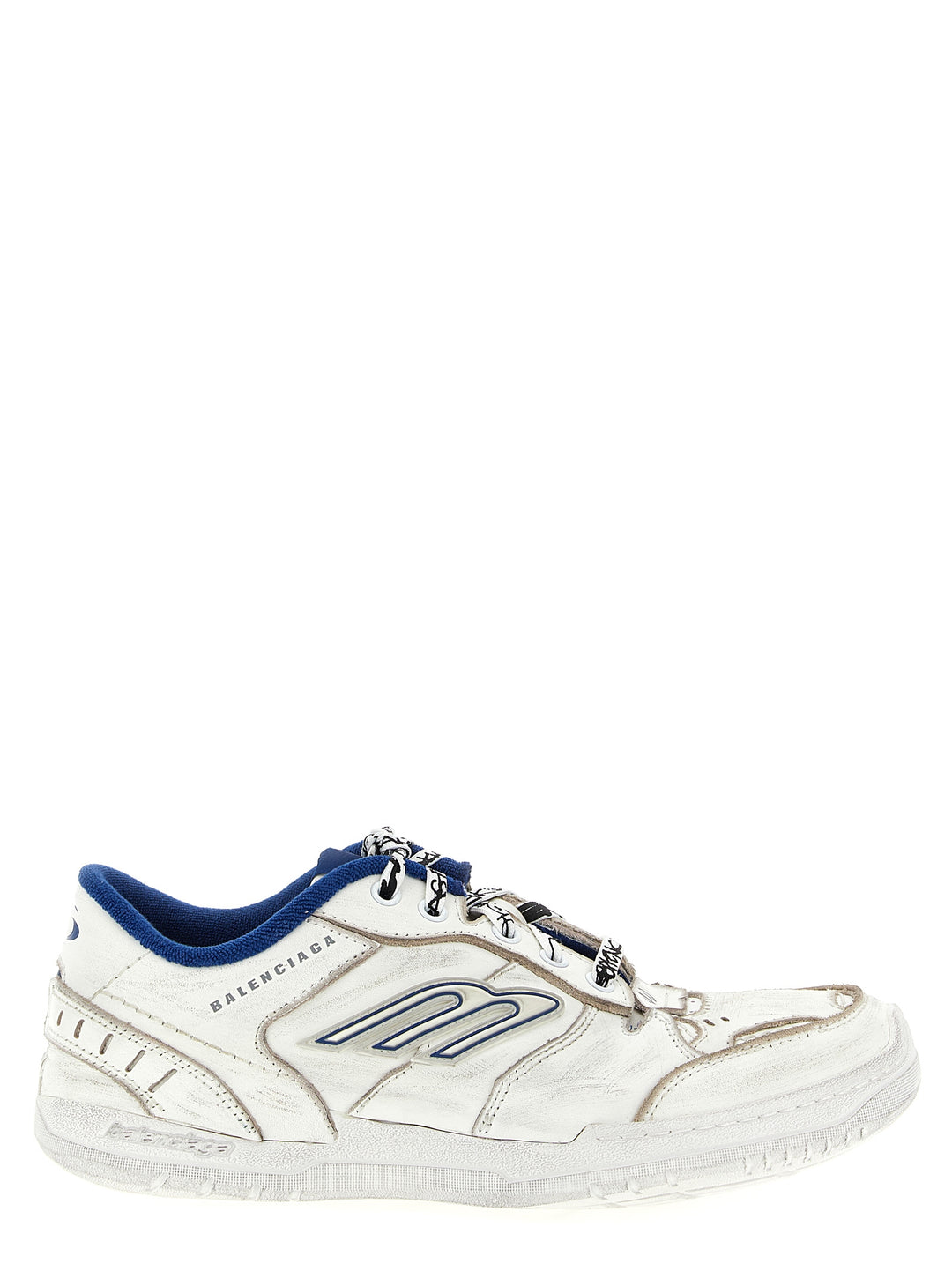 Balenciaga Hamptons Worn-Out Sneakers - White | 1166eadb4cac2cf5ac5396a740fb83d645bbd18c