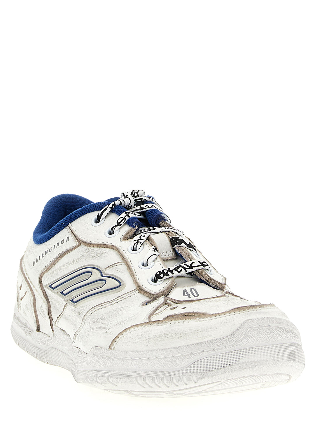 Balenciaga Hamptons Worn-Out Sneakers - White | 81fddf76c094c6be8c73e6c4fdba9123402baa14