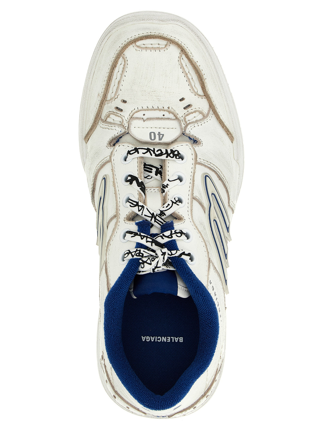 Balenciaga Hamptons Worn-Out Sneakers - White | 4060c055f199e43e840c18f3baa1884ecba1d0b4