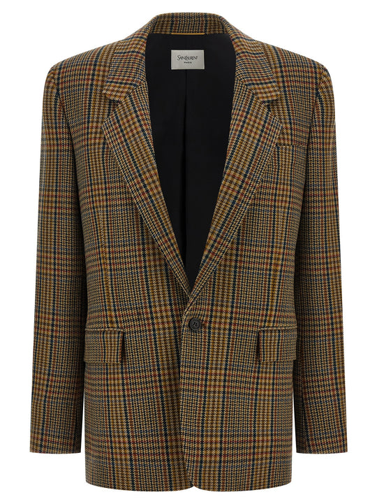 Prince Of Wales Blazer Blazers Multicolor
