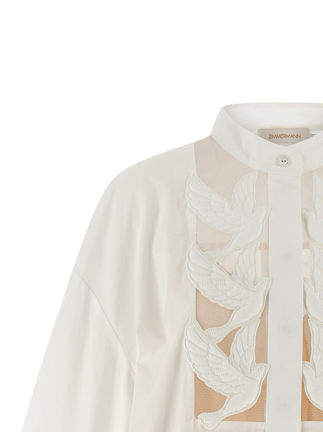 Zimmermann Luna Shirt and Blouse - White | a87adf3b10b199917d417acd82569a3247901bae