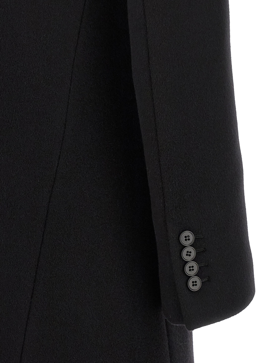 Mcqueen Wool And Cashmere Coat Coats and Trench Coats - Black | 888f1cd032b42ea15056ab40e840329f58f5a9c2