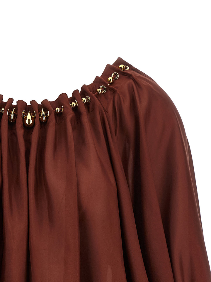 Zimmermann Aster Shirt and Blouse - Bordeaux | 9308dbaa888a87b106d7c297882bb61fb8e85db5