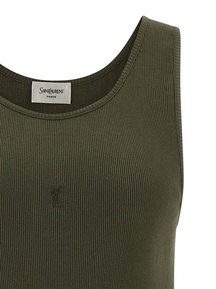 Saint Laurent Cassandre Tops - Green | 631ac5634d402a6efcdb496fadde0ebfe4528cc6