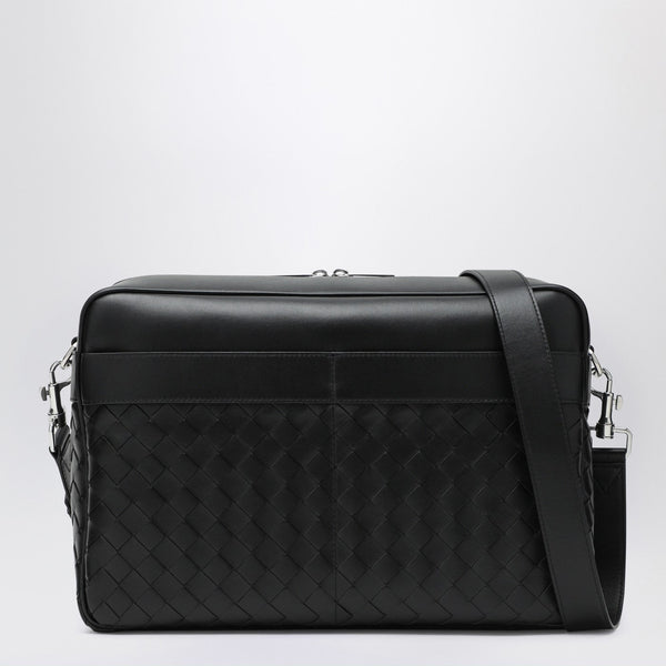 Black Intrecciato Camera Bag