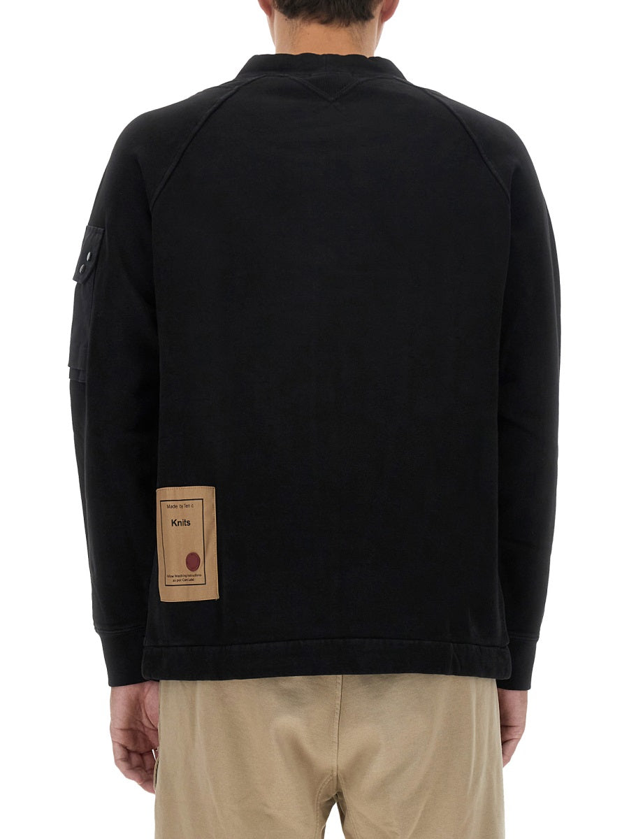 Ten C Sweatshirts - Black | Wanan Luxury