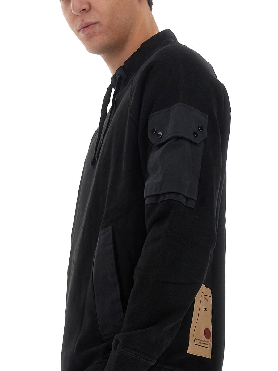 Ten C Sweatshirts - Black | Wanan Luxury