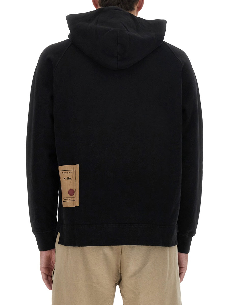 Ten C Sweatshirts - Black | Wanan Luxury