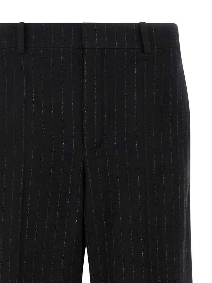 Saint Laurent Pinstripe Pants - Black | 0ab416979ee2499ebb9a0f313b352a3ec7a9d58b