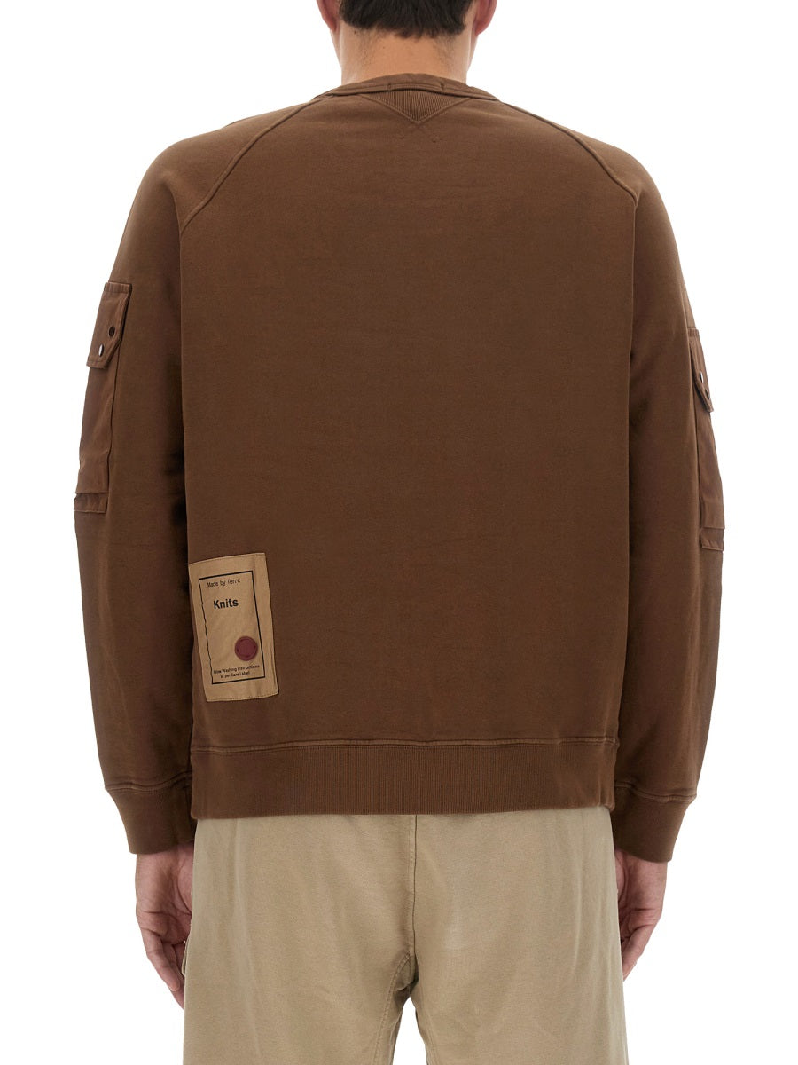 Ten C Sweatshirts - Brown | Wanan Luxury