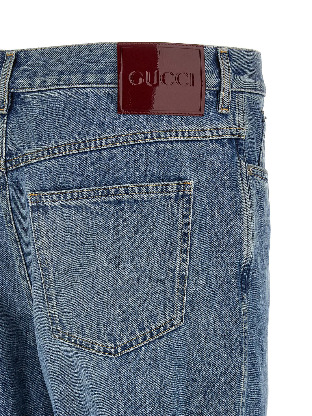 Gucci Délavé Effect Denim Jeans - Blue | e6d065c47cb2151c43c927a372298ea5afe07f22