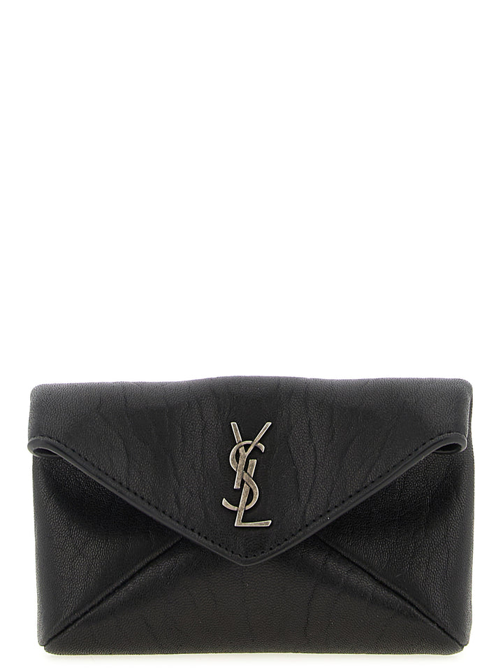 Saint Laurent Envelope Wallets and Card Holders - Black | ee02fc49e494fcd07245e177313e8c1a59bdc787