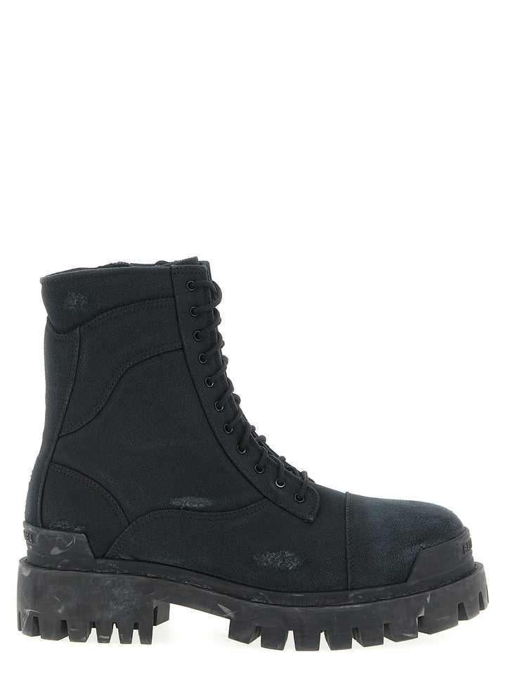 Balenciaga Combat Strike Boots and Ankle Boots - Black | 7ceb321a3ad77ce4212887a2e18569dba6f03111