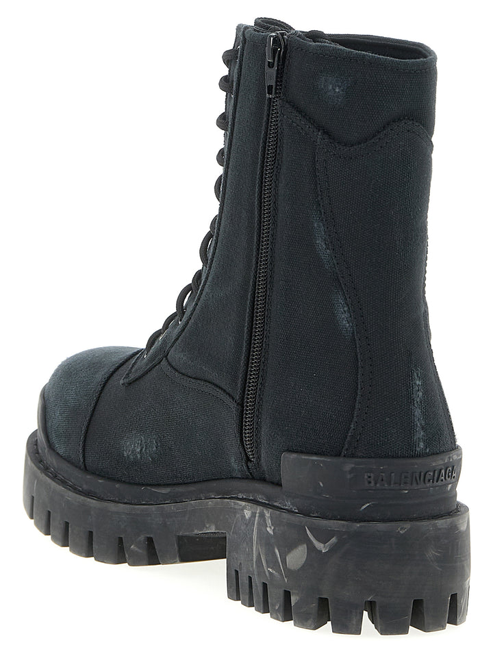 Balenciaga Combat Strike Boots and Ankle Boots - Black | e9533535c197a635326ad67e11a174509b1dc3a5