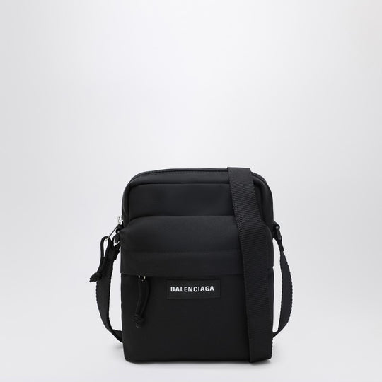 Explorer Black Nylon Shoulder Bag