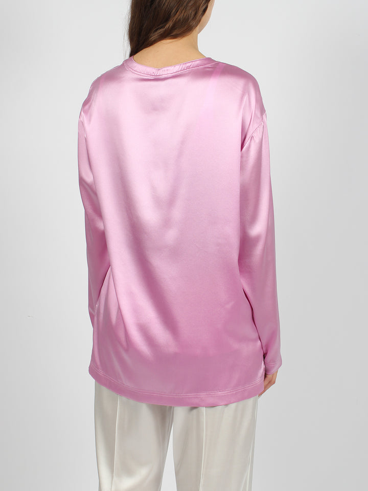 Silk satin shirt