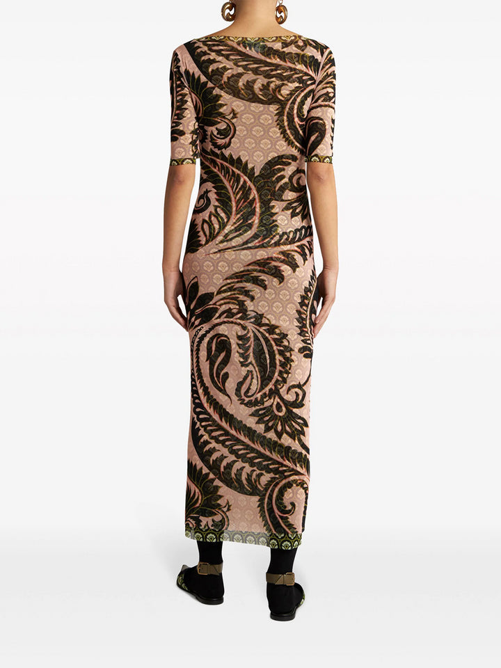 Long dress with paisley print