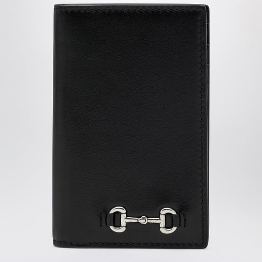 Black Long Cardholder With Horsebit
