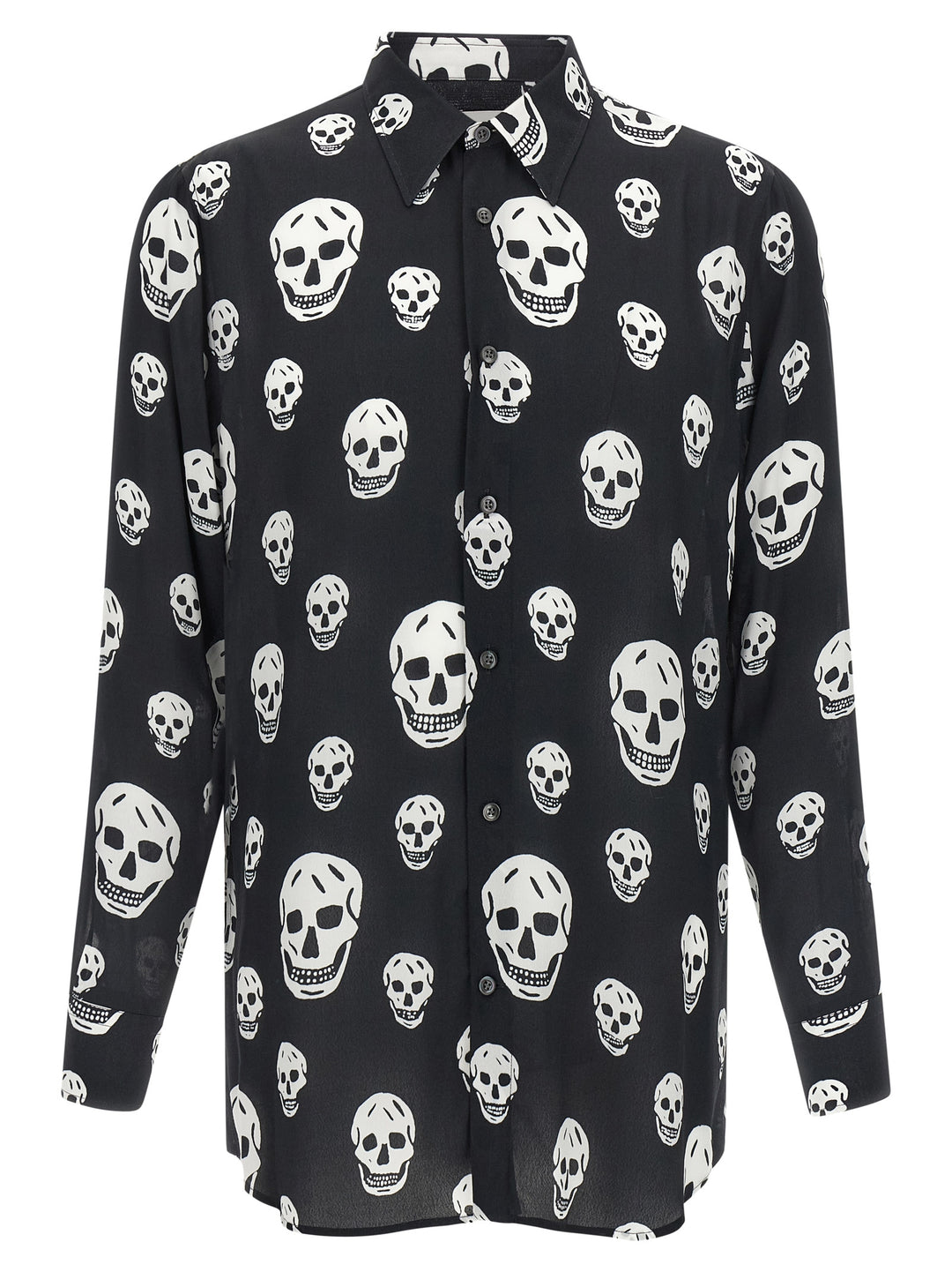 Mcqueen Skull Shirt and Blouse - White/Black | 554ee8ff8682cfccf993acee35ce4e8064f3c97b