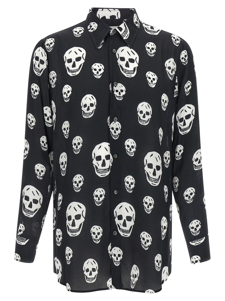 Mcqueen Skull Shirt and Blouse - White/Black | 554ee8ff8682cfccf993acee35ce4e8064f3c97b
