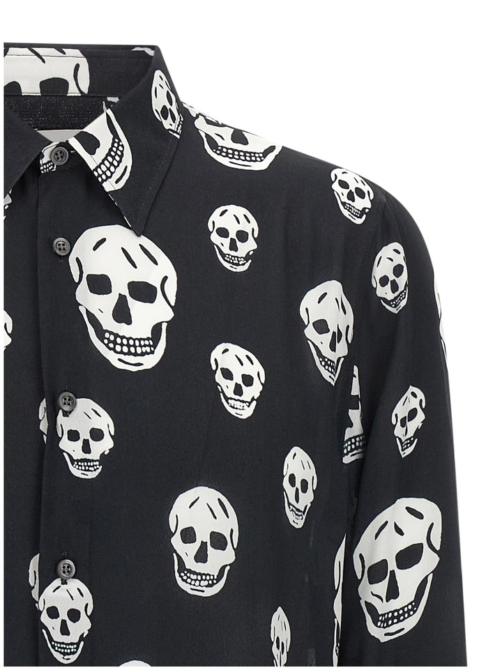 Mcqueen Skull Shirt and Blouse - White/Black | cd62739f84a08b63db1d3d8c6f4f1cea42e00f11