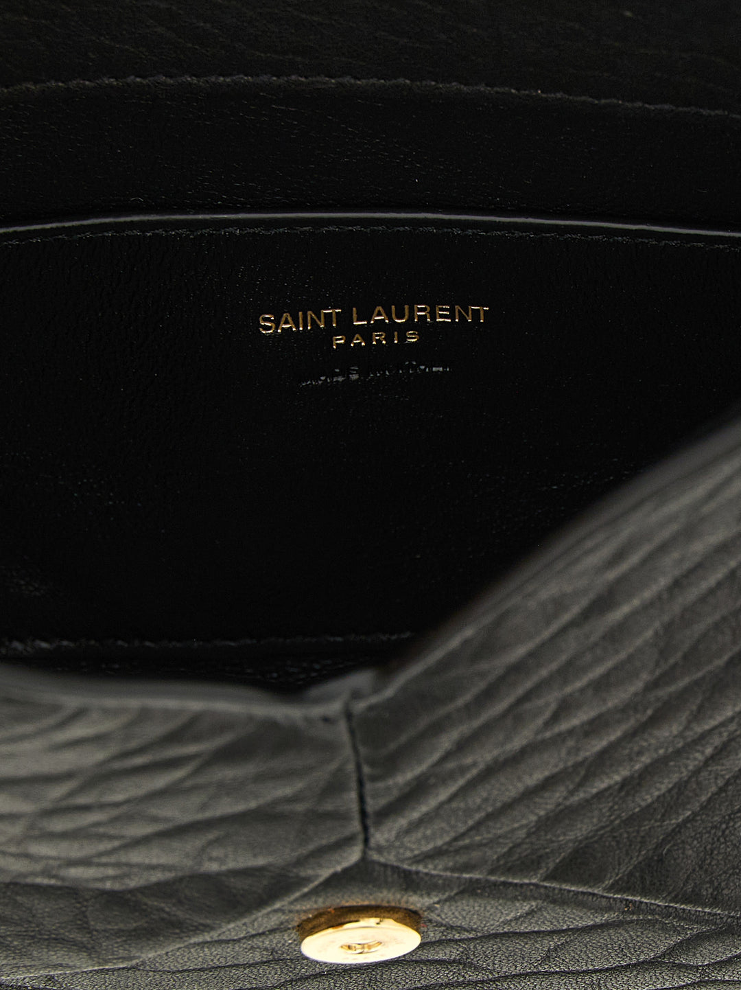 Saint Laurent Cassandre Clutch - Black | 8f541aeb5ee8e2eb9a55f62e95c769b339c036cb