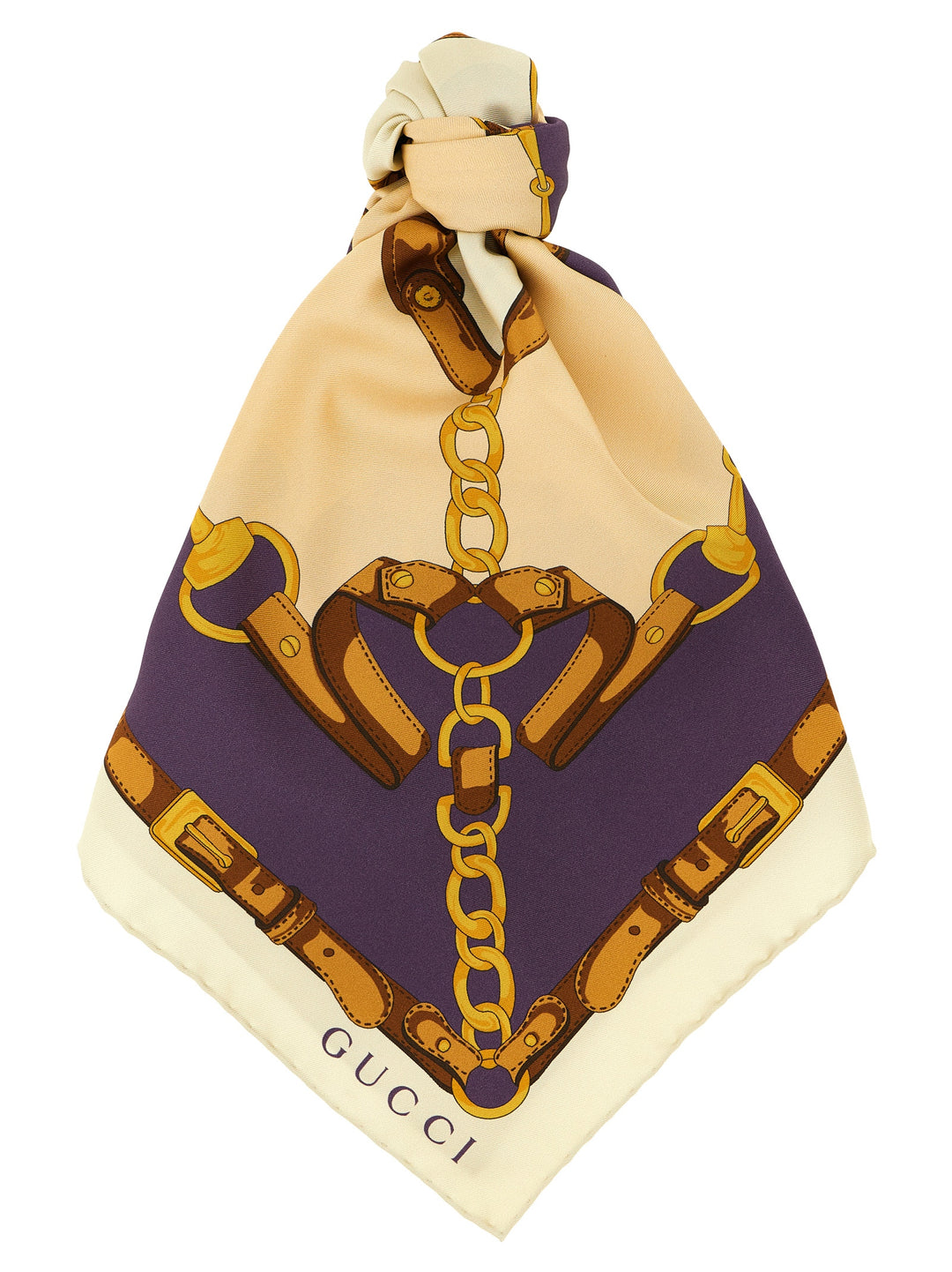 Gucci Morsetto Scarves and Foulards - Beige | ae71b0659f9e600786422da338d5358209db468d