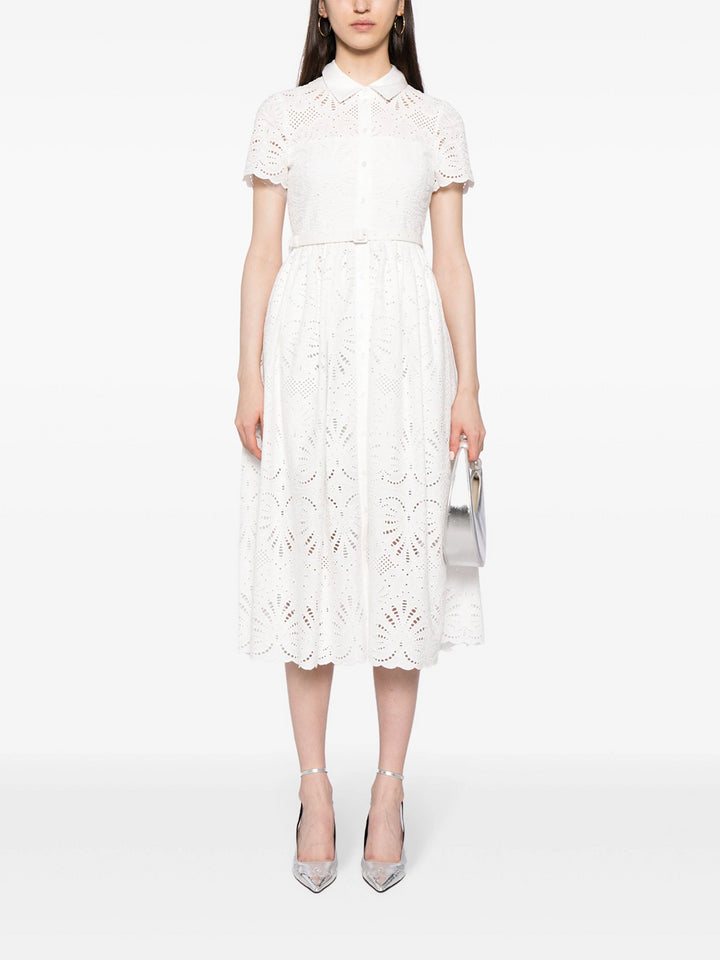 Broderie anglaise midi dress