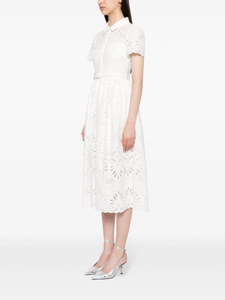 Broderie anglaise midi dress