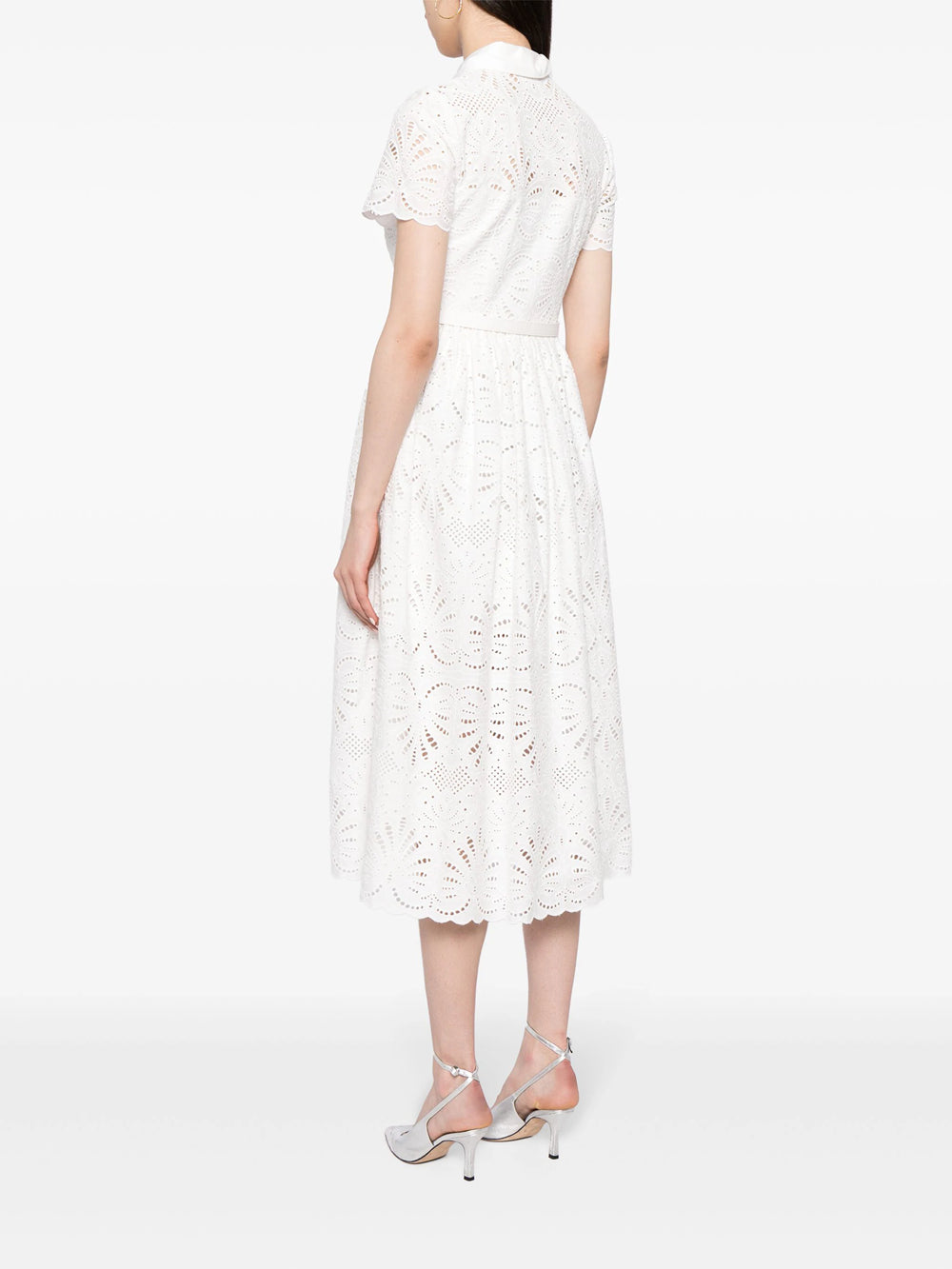 Broderie anglaise midi dress