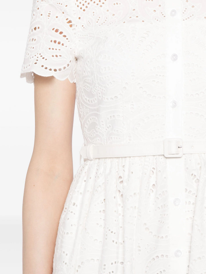 Broderie anglaise midi dress