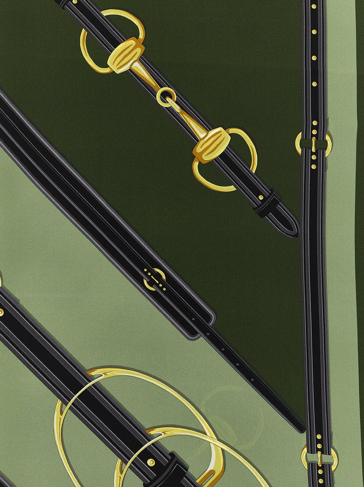 Gucci Silk Scarf Scarves and Foulards - Green | 20626d6007a31b34ccac24eb73f253c148e790ec