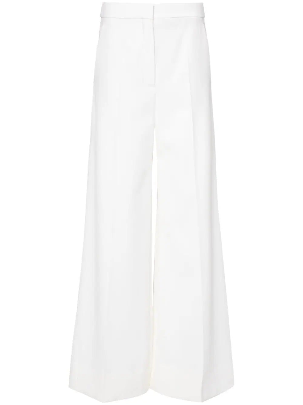 high-waisted wide-leg trousers